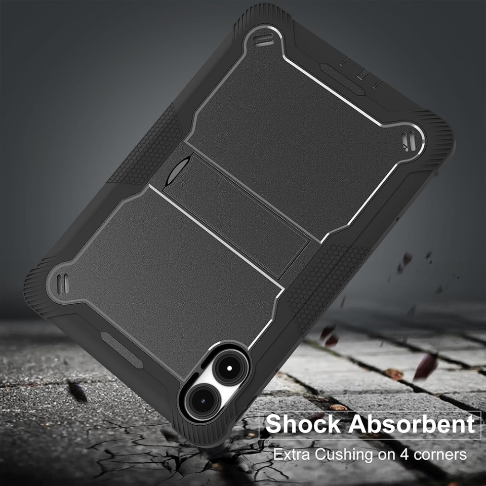 Husa tableta Xiaomi Redmi Pad Pro / Poco Pad, Ideala pentru Utilizare Zilnica, Antisoc si Anti-zgarieturi, SKDR TabArmor - Negru - 3 | YEO