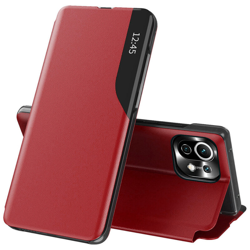 Husa Xiaomi Mi 11 tip carte, Techsuit eFold - Rosu