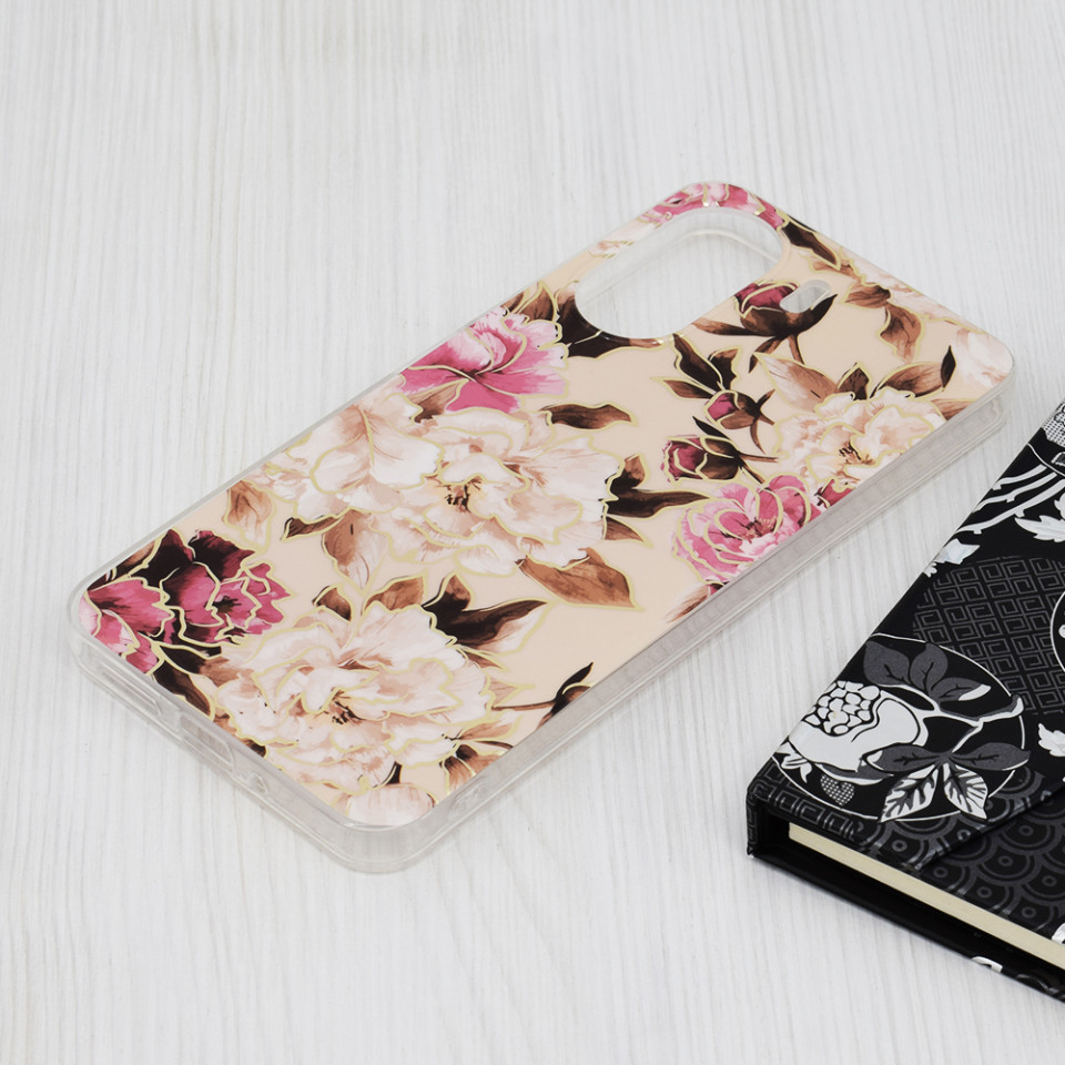 Husa Xiaomi Redmi 13C 4G / Poco C65 din silicon, Techsuit Marble - Bej - 2 | YEO