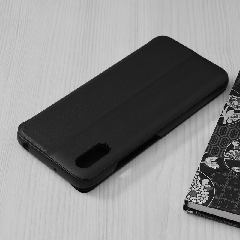 Husa Xiaomi Redmi 9A tip carte, Techsuit eFold - Negru - 2 | YEO