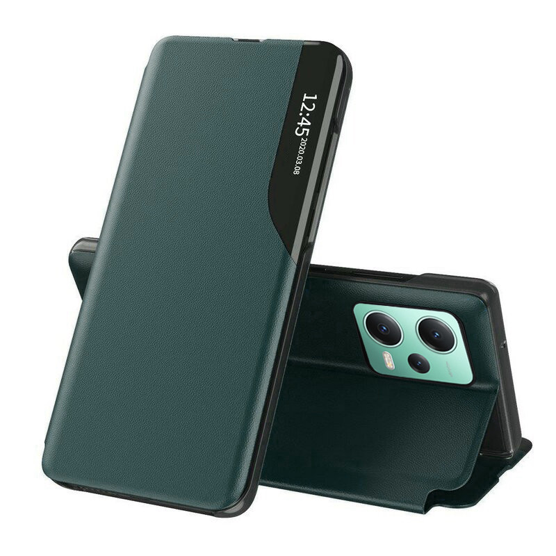 Husa Xiaomi Redmi Note 12 Pro 5G tip carte, Techsuit eFold - Verde - 1 | YEO