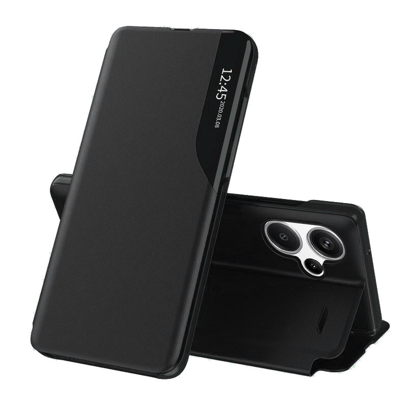 Husa Xiaomi Redmi Note 13 Pro+ 5G tip carte, Techsuit eFold - Negru