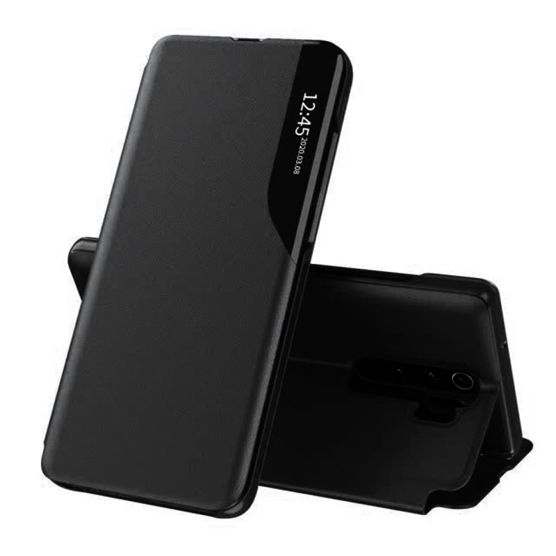 Husa Xiaomi Redmi Note 8 Pro tip carte, Techsuit eFold - Negru