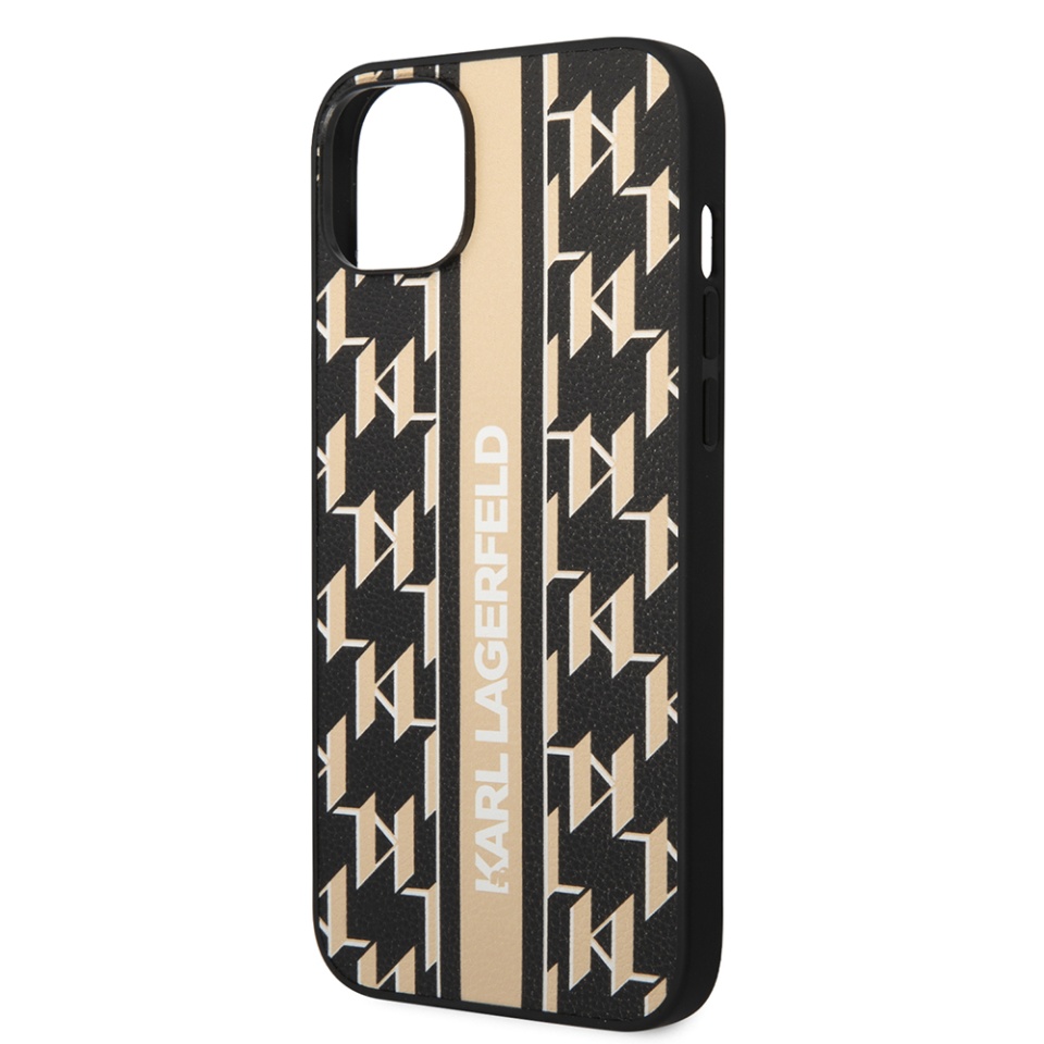 Huse pentru iPhone 14 Plus, Karl Lagerfeld, Hardcase Monogram, Maro - 1 | YEO