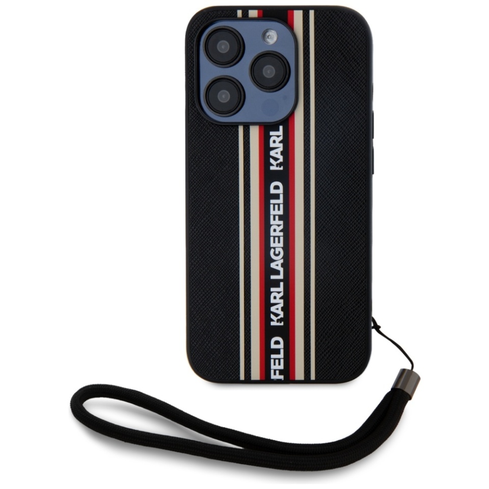 Huse pentru iPhone 15 Pro Max, Karl Lagerfeld, Saffiano Athleisure, Rosu - 1 | YEO