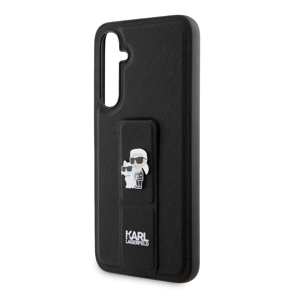 Huse pentru Samsung Galaxy S23 FE, Karl Lagerfeld, Saffiano Gripstand, Albastru - 2 | YEO