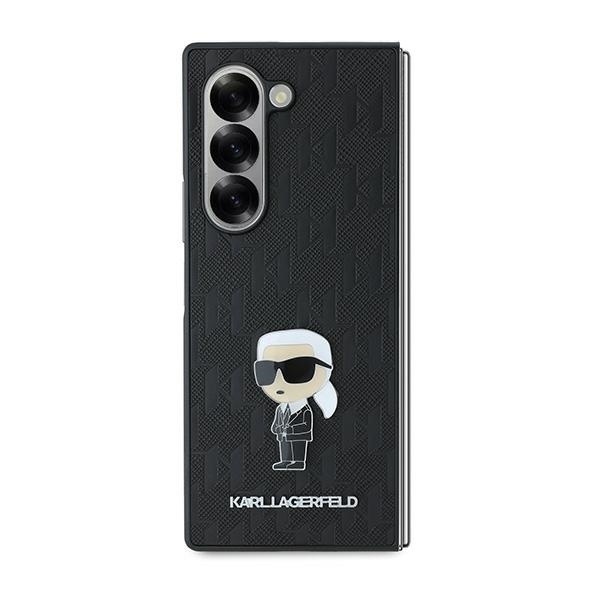 Huse pentru Samsung Galaxy Z Fold6, Karl Lagerfeld, Saffiano, Negru - 2 | YEO