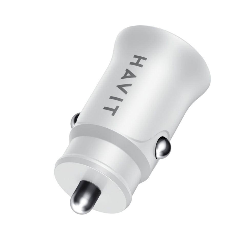 Incarcator Auto Fast Charge, USB, Type-C, PD20W, 3A, PC, Havit CC2022, Alb - 3 | YEO