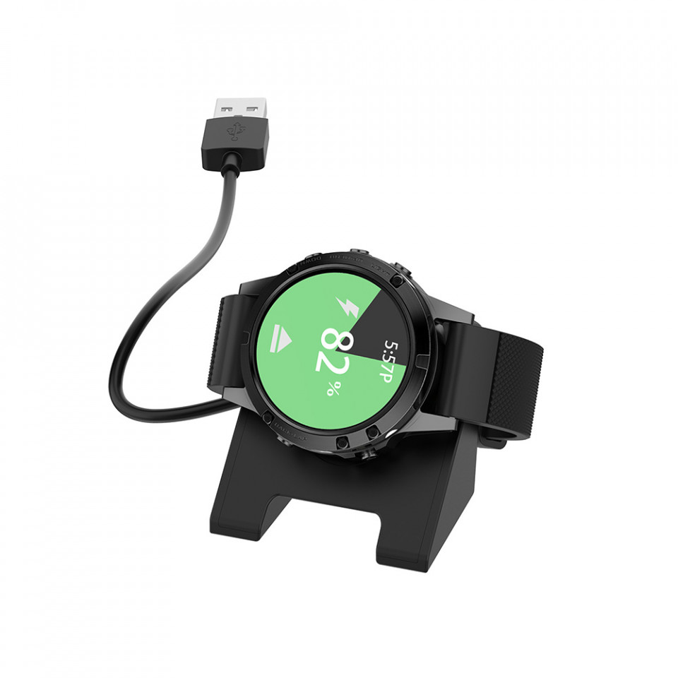 Incarcator pentru Garmin Watch, USB, 5W, 1m - Techsuit (TGC3) - Black - 1 | YEO