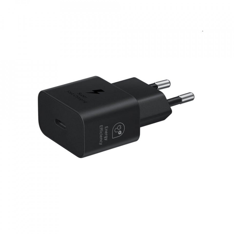 Incarcator priza fast charge 25W, Type-C, Original Samsung (EP-T2510NBEGEU) - Negru - 1 | YEO