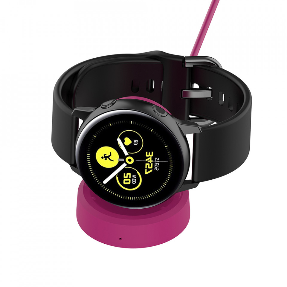 Incarcator Vertical Wireless pentru Samsung Watch, Type-C, 2.5W - Techsuit (TSC3) - Black - 1 | YEO