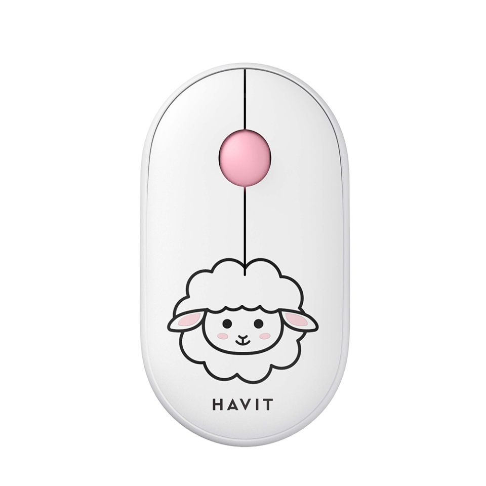 Mouse Wireless Havit MS75GT Pro, 1600 DPI, Alb