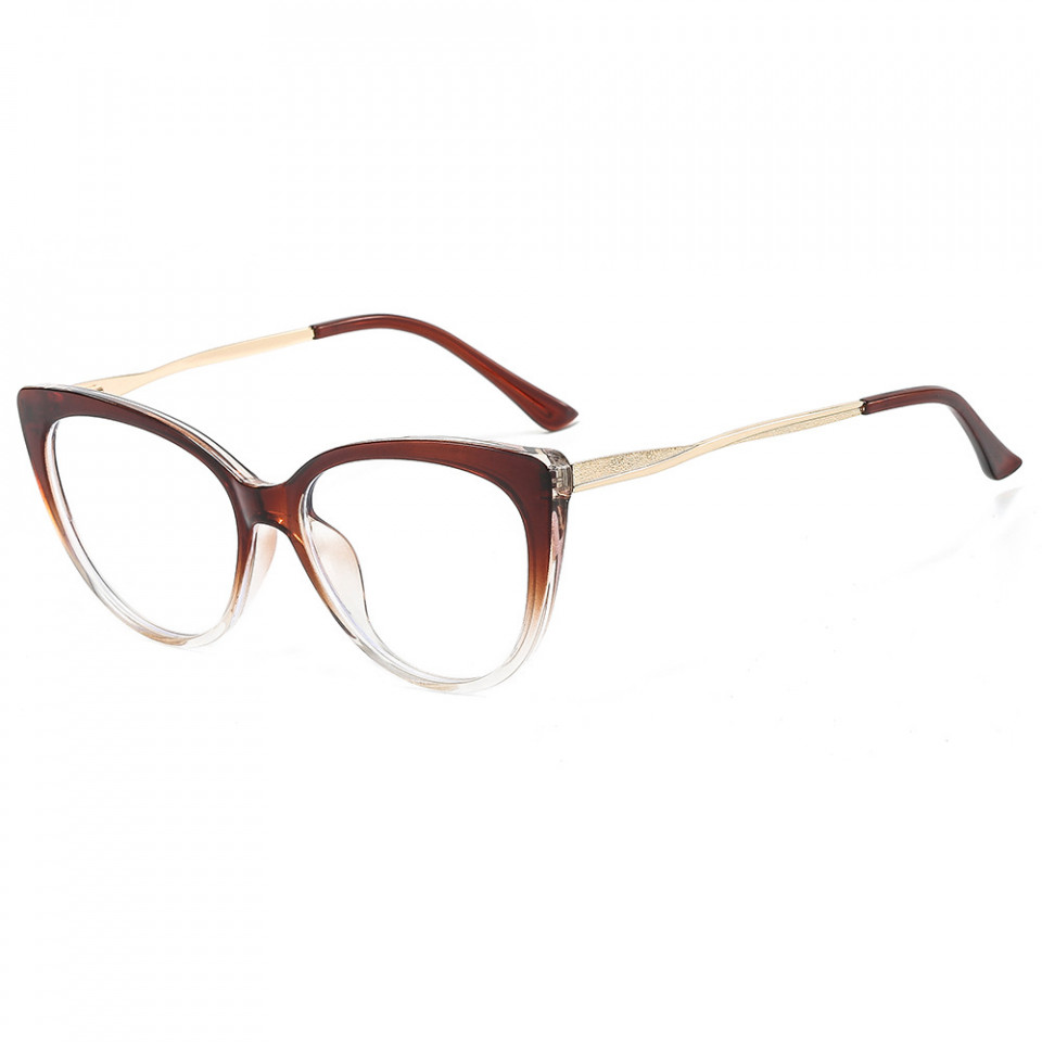 Ochelari calculator dama protectie lumina albastra, Techsuit (F5018-C9) - Transparent Red