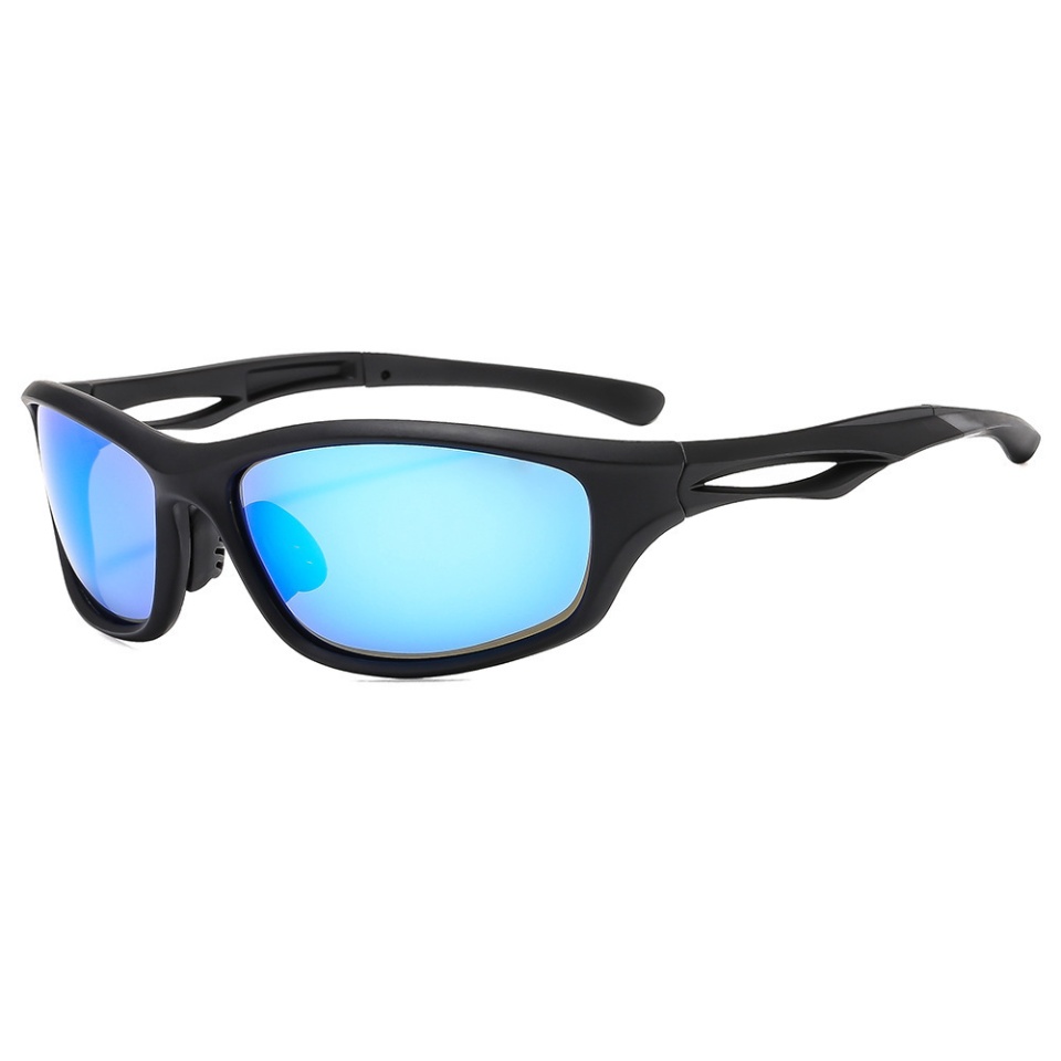 Ochelari de Ciclism și Activități Sportive Outdoor, Polarizați, Ramă PC, Unisex - Negru Albastru