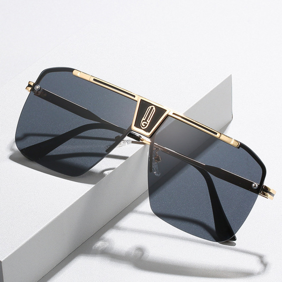 Ochelari de soare barbati, rame aluminiu, Skyddar Vistta 2576 - Auriu Maro - 3 | YEO