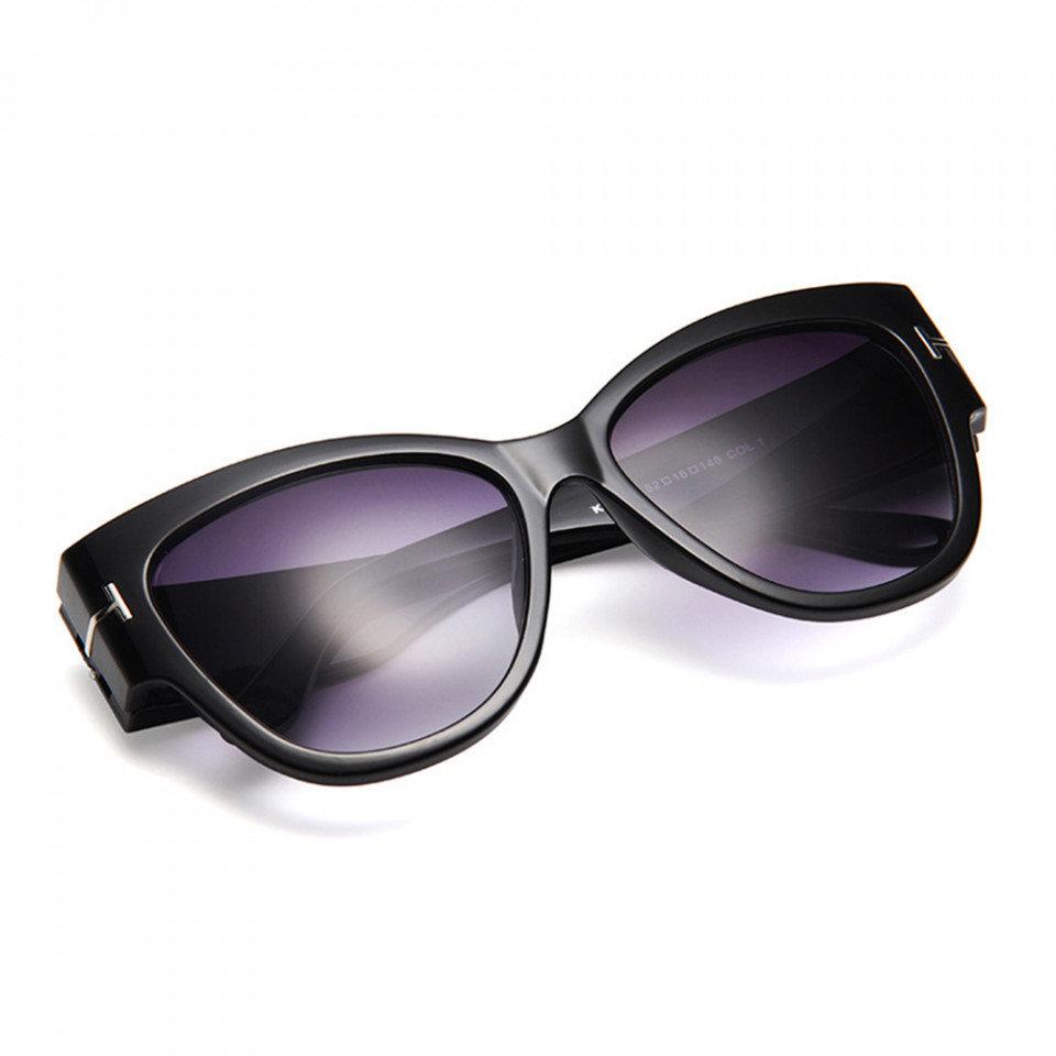 Ochelari de soare dama, Cat Eye, Skyddar Vistta 9778- Alb Gradient - 1 | YEO