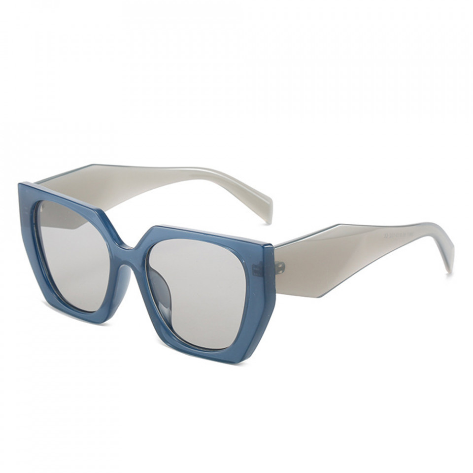 Ochelari de soare dama, rame mari, Luxury, Skyddar Vistta 3967 - Albastru Gri