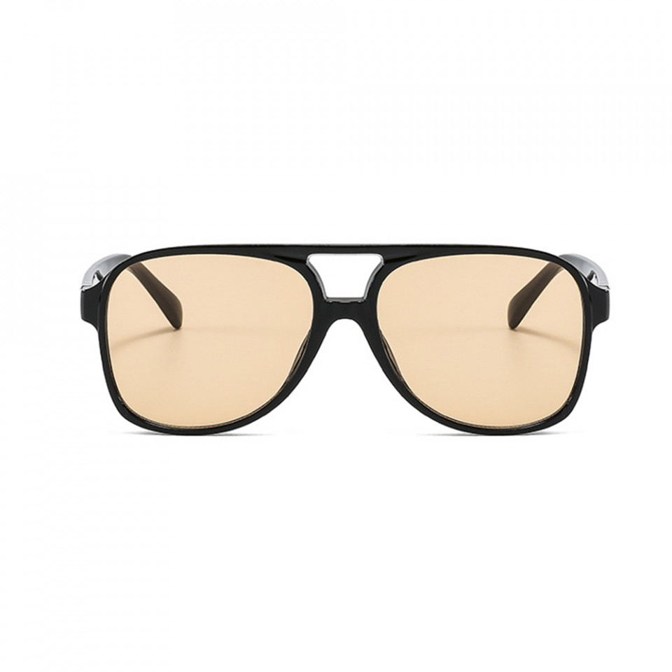 Ochelari de soare Unisex cu protectie UV (98061), Techsuit - Negru/ Light Tea - 1 | YEO
