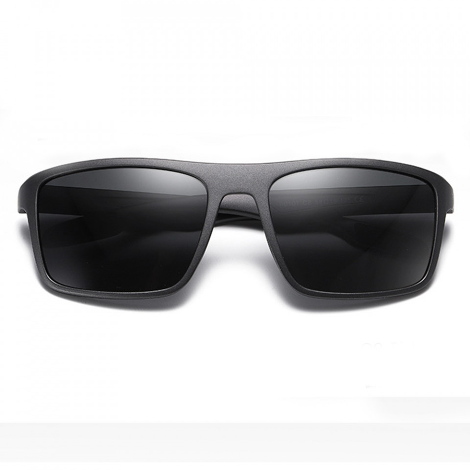 Ochelari soare barbati cu protectie UV (MM101), Techsuit - Matte Black / Gray - 1 | YEO