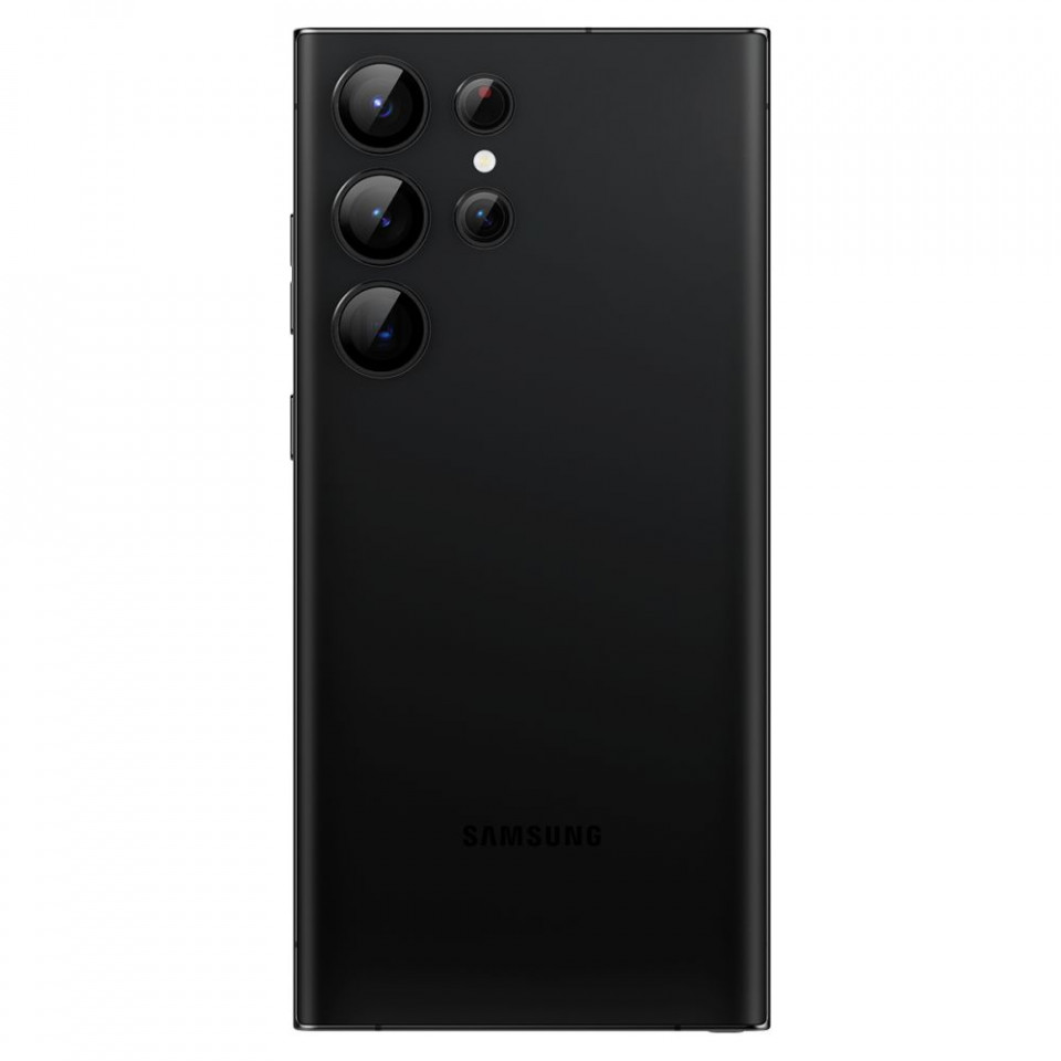 [Pachet 2x] Folie camera Samsung Galaxy S23 Ultra, GLAS.TR Ez-Fit - Negru - 1 | YEO