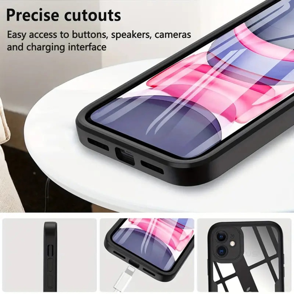 [Pachet 360°] Husa + Folie iPhone 14 Pro Max MagSafe, SKDR ColorShield 360° - Mov - 1 | YEO
