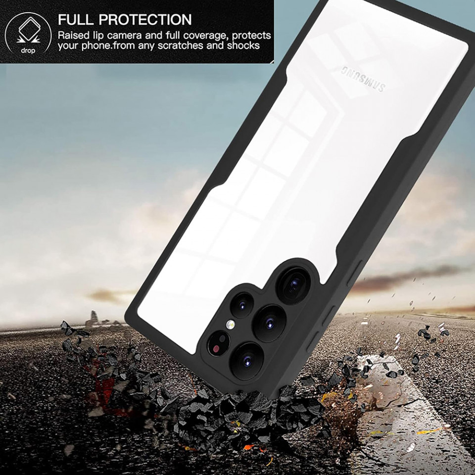 [Pachet 360°] Husa + Folie pentru Samsung Galaxy S22 Ultra 5G, SKDR ColorShield 360° - Roz - 3 | YEO