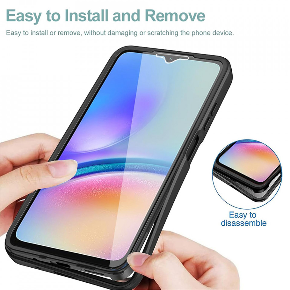 [Pachet 360°] Husa + Folie pentru Samsung Galaxy S23 Plus, SKDR ColorShield 360° - Albastru - 3 | YEO