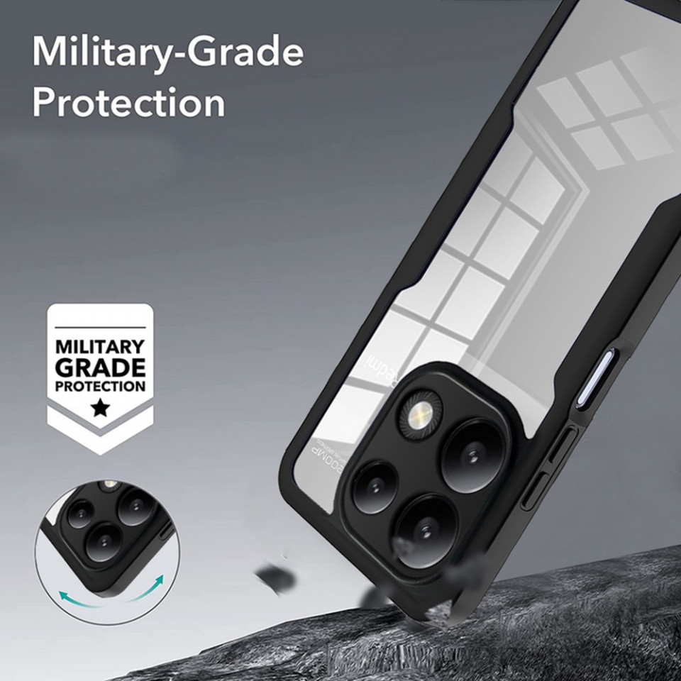 [Pachet 360°] Husa + Folie pentru Xiaomi Redmi Note 13 Pro 4G / Poco M6 Pro 4G, SKDR ColorShield 360° - Albastru - 3 | YEO