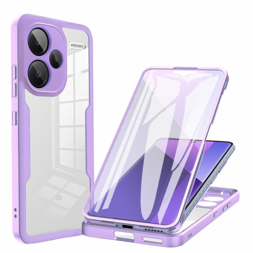 [Pachet 360°] Husa + Folie Xiaomi Redmi Note 13 Pro+ 5G, SKDR ColorShield 360° - Mov