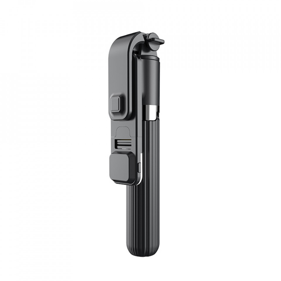 Selfie stick tip trepied cu telecomanda si Blit Led, 101cm, Techsuit (L0S3-BS) - Negru - 2 | YEO