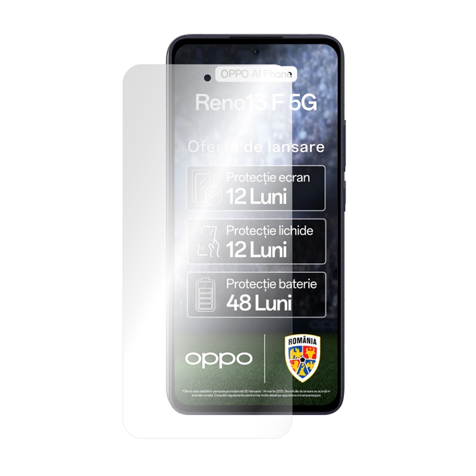 [SET 2x] Folie de protectie Oppo Reno13 F 4G / Reno13 F 5G / Reno13 FS 5G, Premium Classic, Smart Protection, Transparent - 1 | YEO