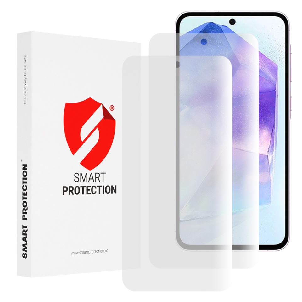 [SET 2x] Folie de protectie Samsung Galaxy A35 5G / Galaxy A55 5G / Galaxy M35, Premium Classic, Smart Protection, Transparent