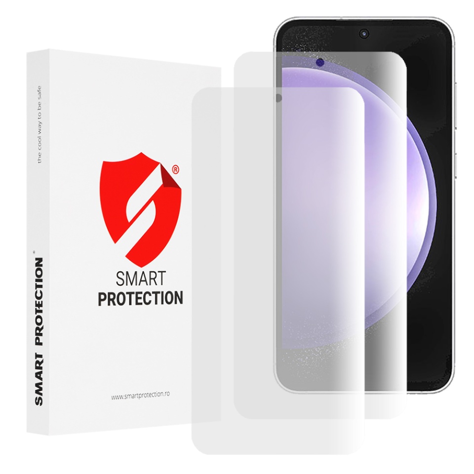 [SET 2x] Folie de protectie Samsung Galaxy S23 FE, Premium Classic, Smart Protection, Transparent
