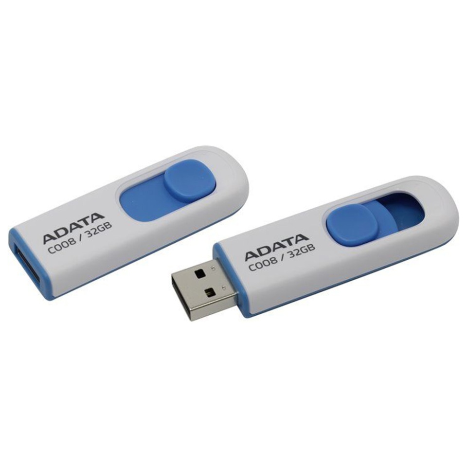 Stick de Memorie USB 2.0 FlashDrive, 32GB, Adata, AC008, Alb - 2 | YEO