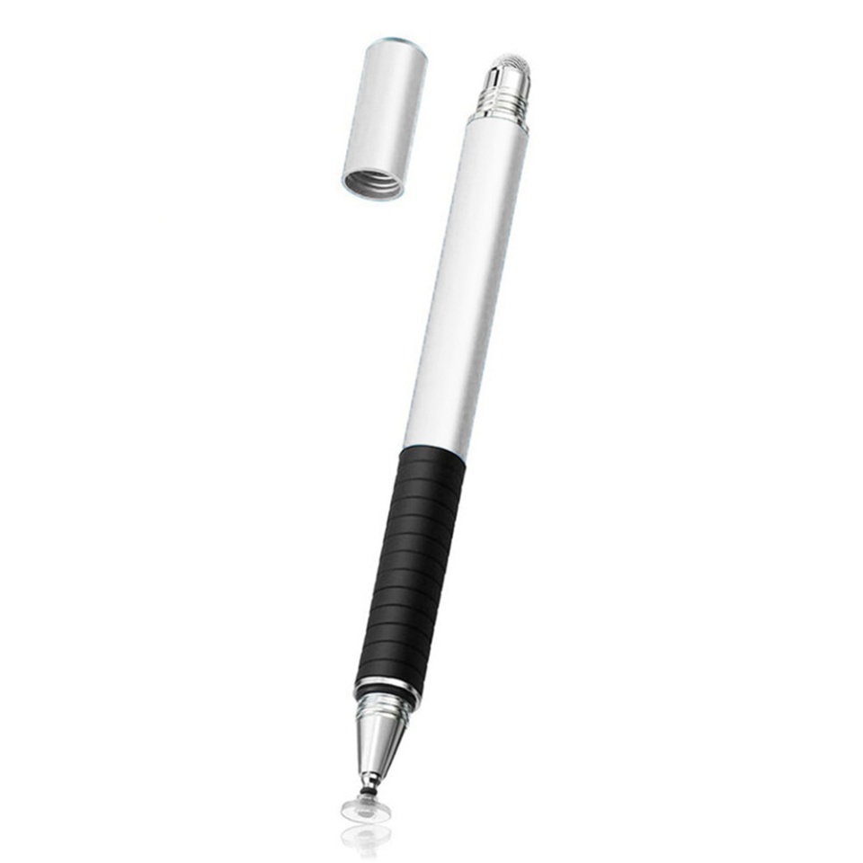 Stylus Pen Universal pentru Telefon, tableta iPad, Android, Windows, Varf Cupru, Magnetic, USB-C, (JC02) - Argintiu