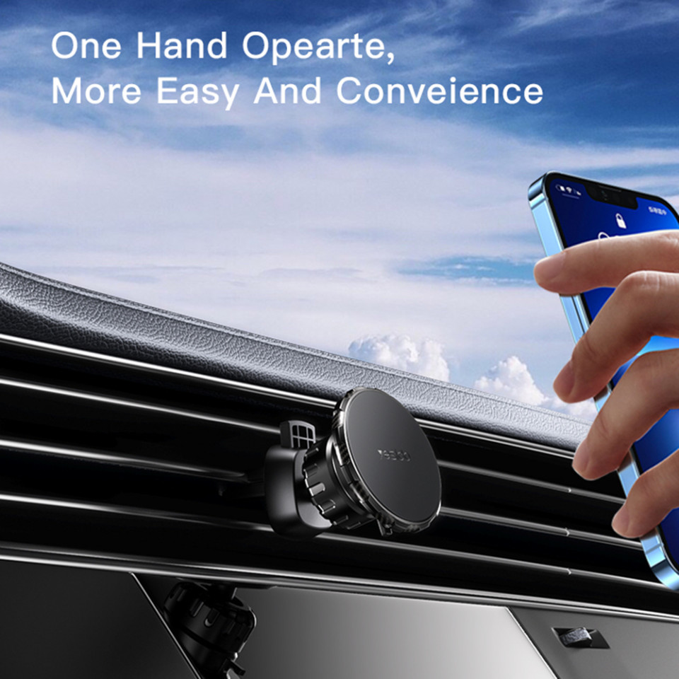 Suport Auto Ajustabil pentru Bord, Parbriz, Grila Ventilatie - Yesido (C160) - Black - 2 | YEO