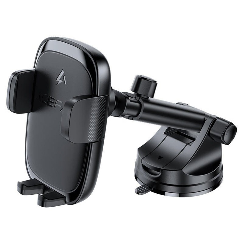 Suport Auto Telefon cu Incarcare Wireless 15W, Magnetic, Montare Bord, Lock Clip, Compatibil 4.7
