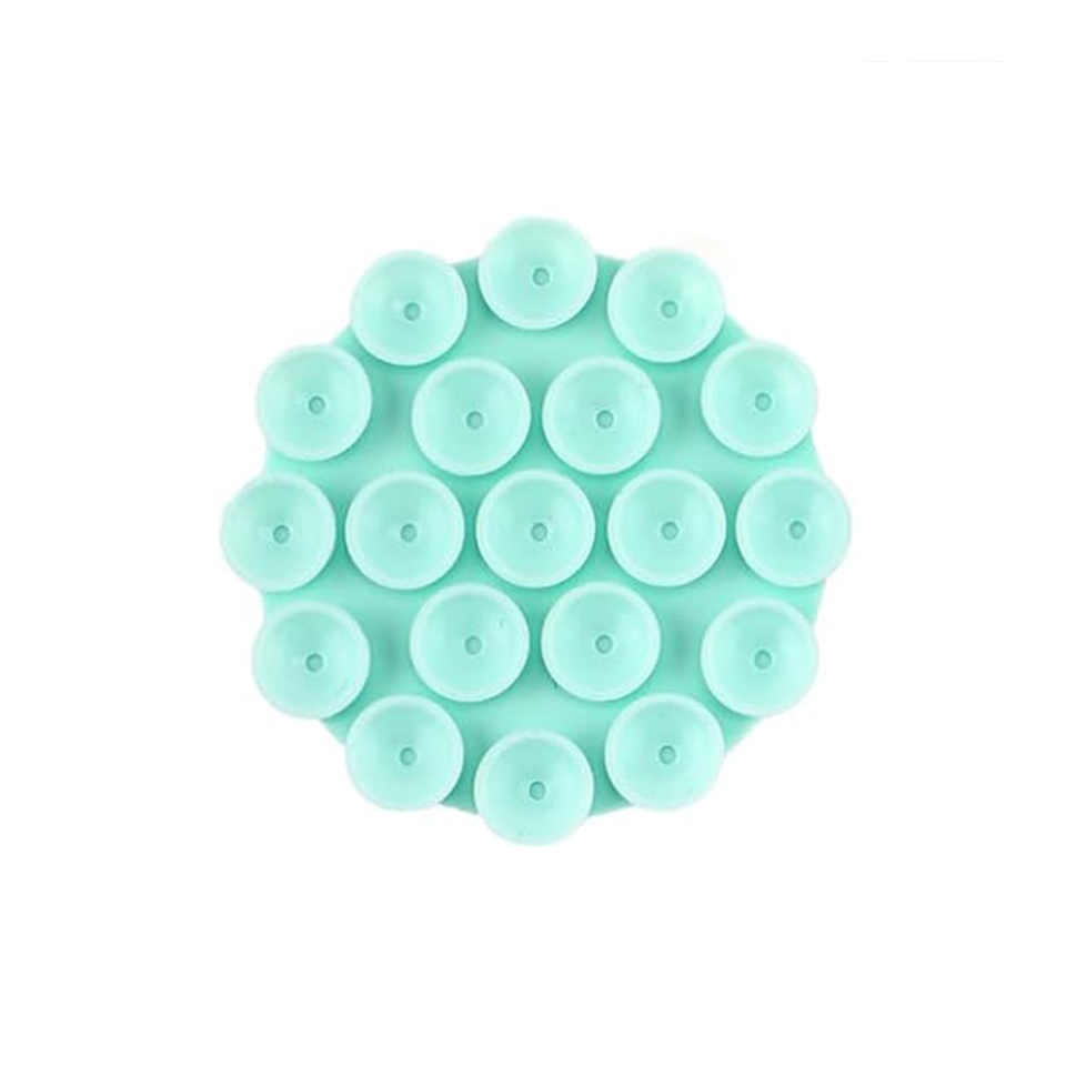 Suportul Adeziv Universal cu Ventuze, Ideal pentru Tik-Tok, Selfie și Vizionare Video, Dimensiunile 5x7cm, SKDR SplashProof SR-CUP - Turcuaz