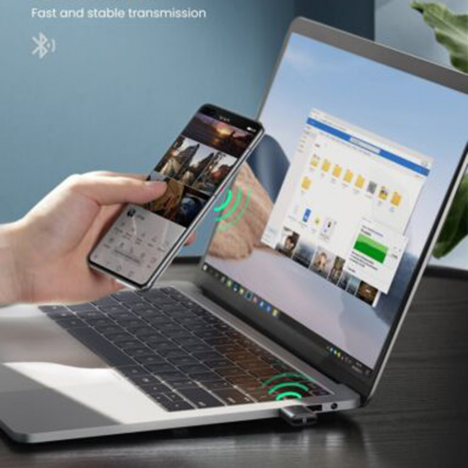 Wireless Adapter Bluetooth (80889) - for Keyboards, Phones, Earphones, Ugreen - Negru - 3 | YEO