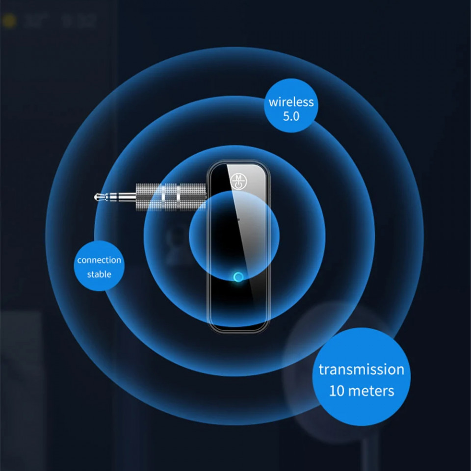 Adaptor Audio Bluetooth la Jack, Yesido (YAU25) - Negru - 4 | YEO
