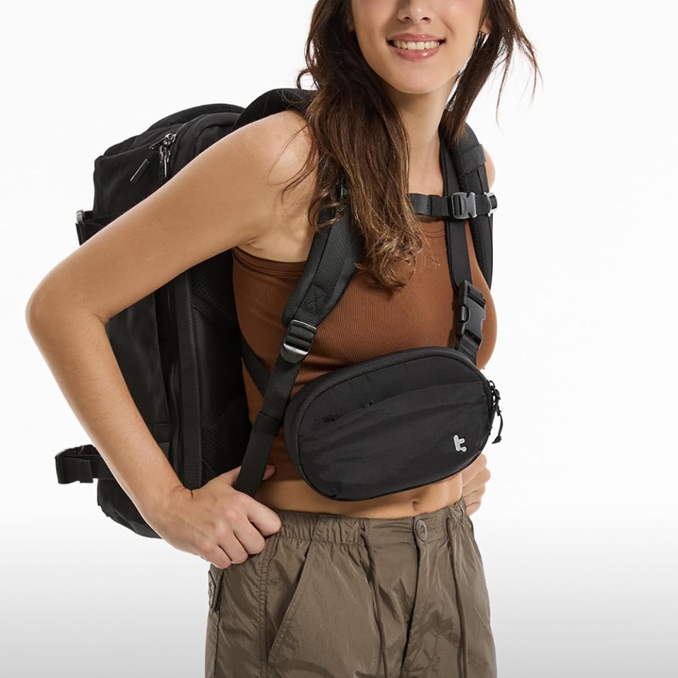 Borseta sport cu fermoar, ajustabila, Unisex, Tomtoc, T32 - Gri - 2 | YEO