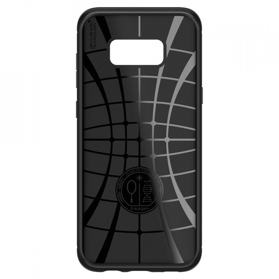 Bumper Samsung Galaxy S8, Rugged Armor Spigen - Negru - 4 | YEO
