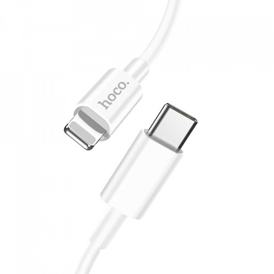Cablu de date (X36 Swift PD), USB Type-C to Lightning, 18W, 3A, 1.0m, HOCO - Alb - 1 | YEO