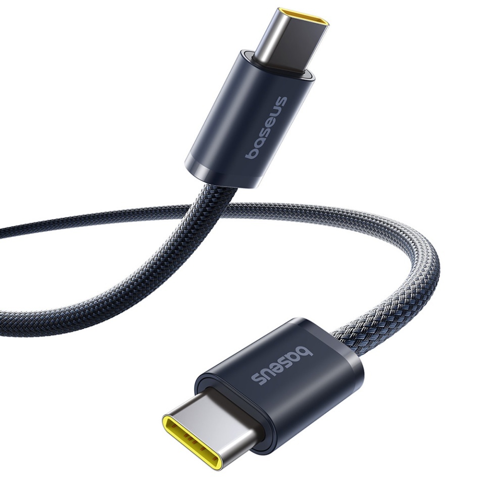 Cablue de date Type-C la Type-C Fast Charge, 100W, 480Mbps, Smart Chip, 1m, Baseus Dynamic 4 Series, Negru - 2 | YEO