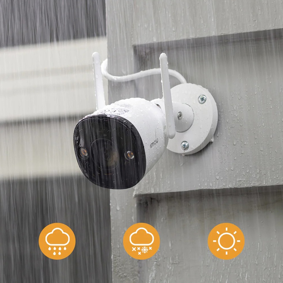 Camera Video WiFi Outdoor, 3MP, Detectare miscare, Night Vision, IP67, Imou Camera Bullet 3, Alb - 2 | YEO