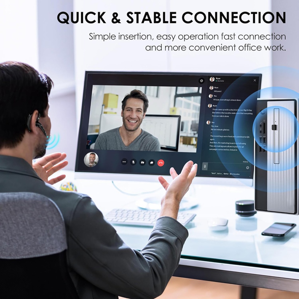 Casca Bluetooth, Headset Hearyo A6L, 5.3 HandsFree cu ENC, Dual-Mic, 1000mAh si 96h autonomie, Negru - 1 | YEO