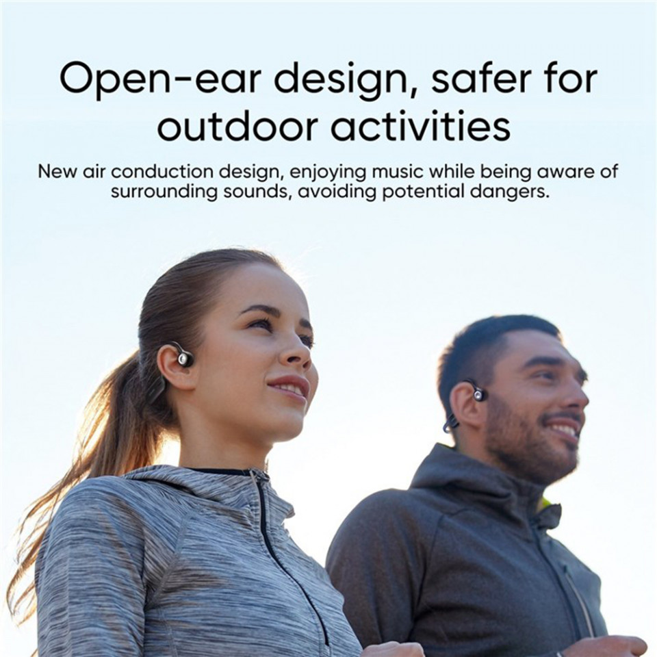 Casti Bluetooth 5.1, Bone Conduction, Open-Ear Design - JoyRoom (JR-X2) - Black - 3 | YEO