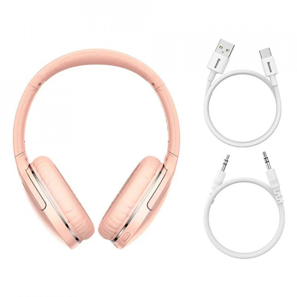 Casti Bluetooth Wireless Noise Reduction - Baseus Encok D02 Pro (NGTD010304) - Pink - 2 | YEO