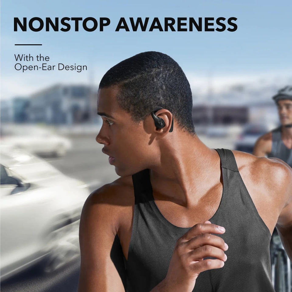 Casti In-Ear Anker SoundCore AeroFit Pro, Wireless, IPX5, Bluetooth V5.3, Incarcare Type-C - Negru - 1 | YEO