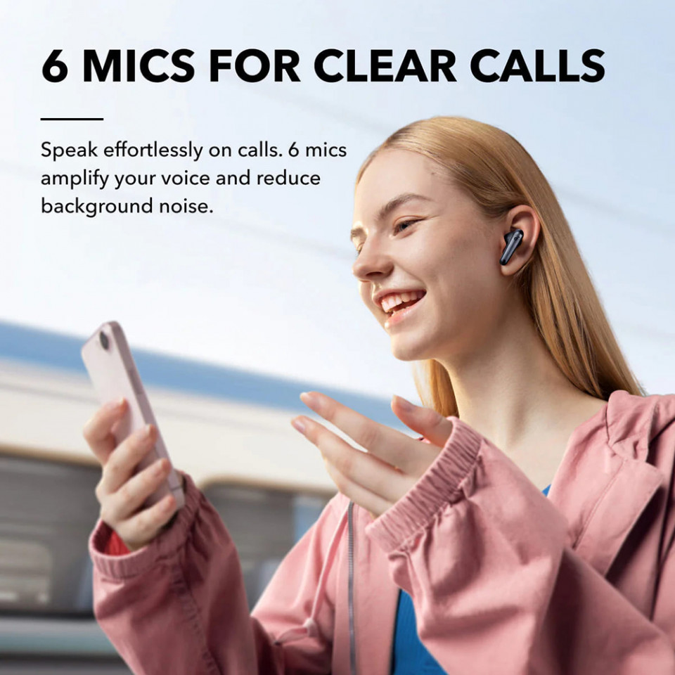 Casti In-Ear Bluetooth 5.3, ANC 2.0, Hi-Res, LDAC, IPX4, Anker SoundCore Liberty 4 NC, (A3947G11) - Black - 1 | YEO
